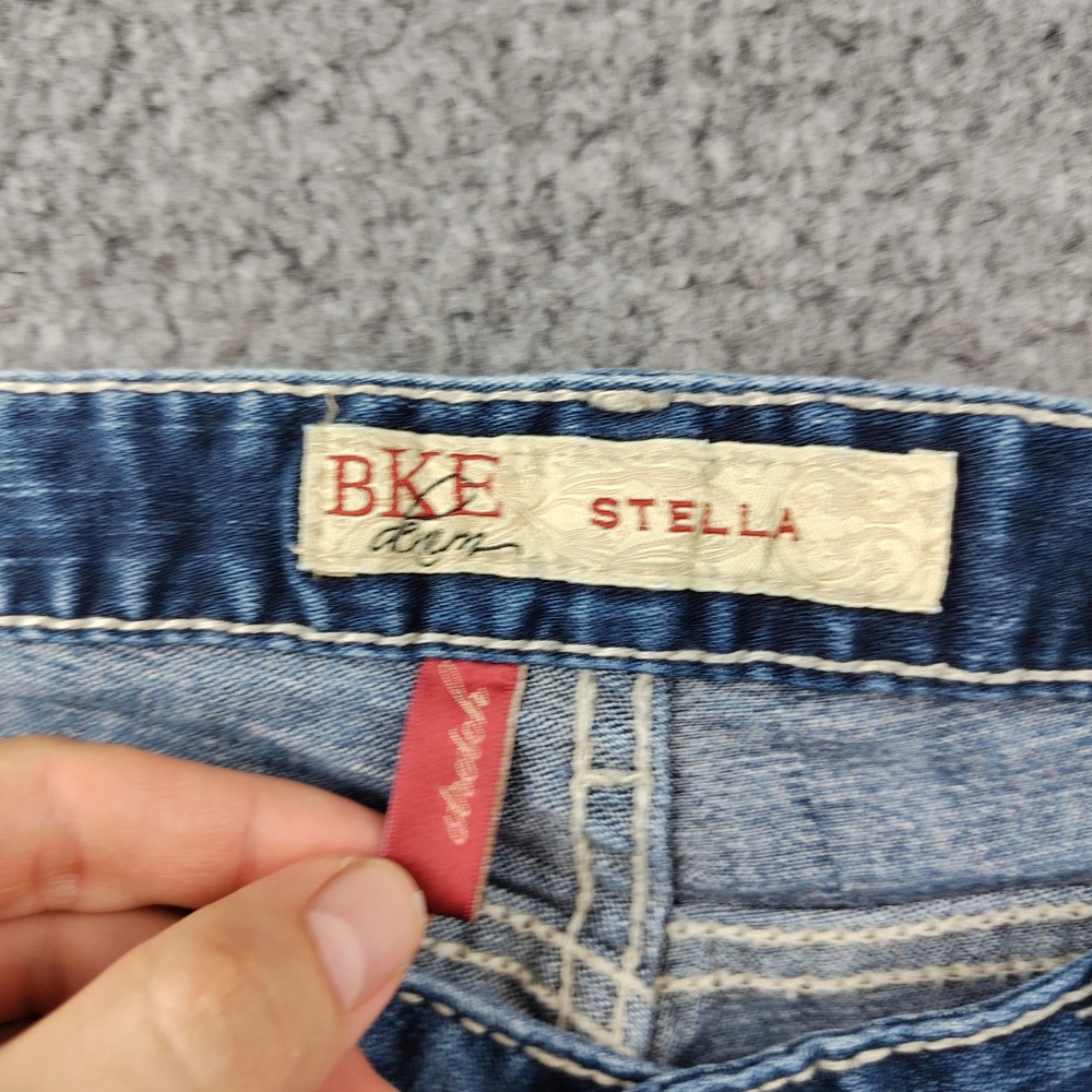 VTG BKE Stella Bootcut Jeans Womens 29x33.5 Medium Wash Stretch Denim Low Rise - Picture 6 of 8
